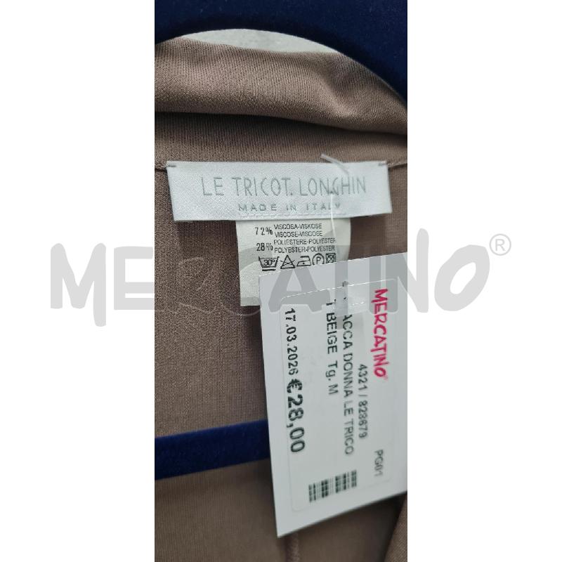 GIACCA DONNA LE TRICOT BEIGE | Mercatino dell'Usato Perugia 3