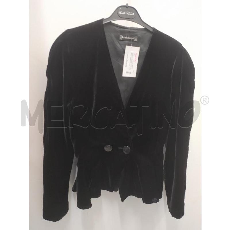 GIACCA DONNA LOUIS FERAUD NERA VELLUTO | Mercatino dell'Usato Perugia 1