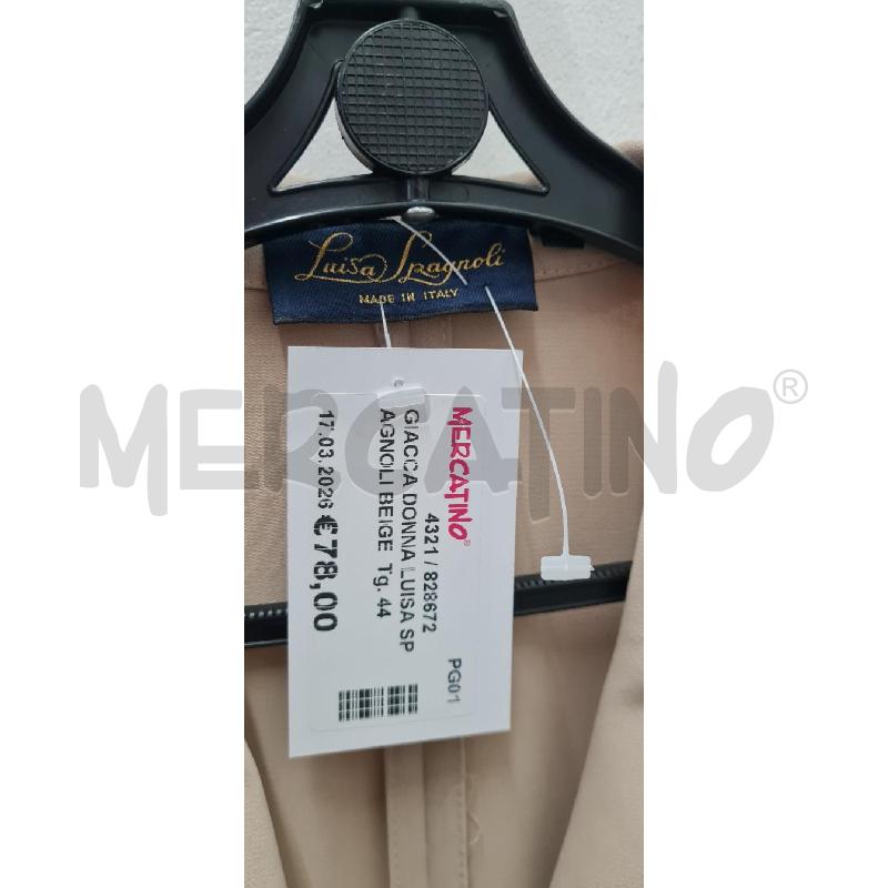 GIACCA DONNA LUISA SPAGNOLI BEIGE | Mercatino dell'Usato Perugia 4