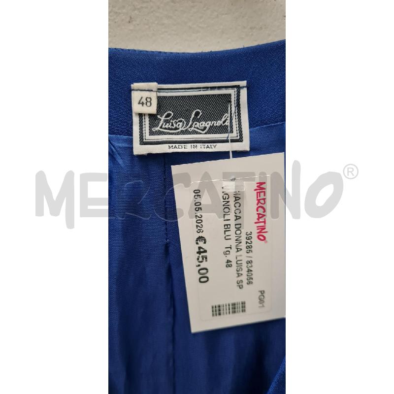 GIACCA DONNA LUISA SPAGNOLI BLU | Mercatino dell'Usato Perugia 3