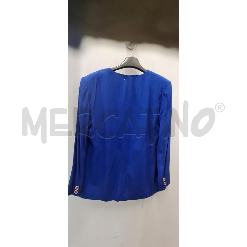GIACCA DONNA LUISA SPAGNOLI BLU | Mercatino dell'Usato Perugia 4