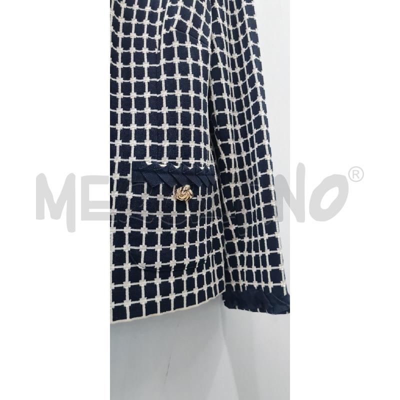 GIACCA DONNA LUISA SPAGNOLI BLU BIANCA | Mercatino dell'Usato Perugia 3