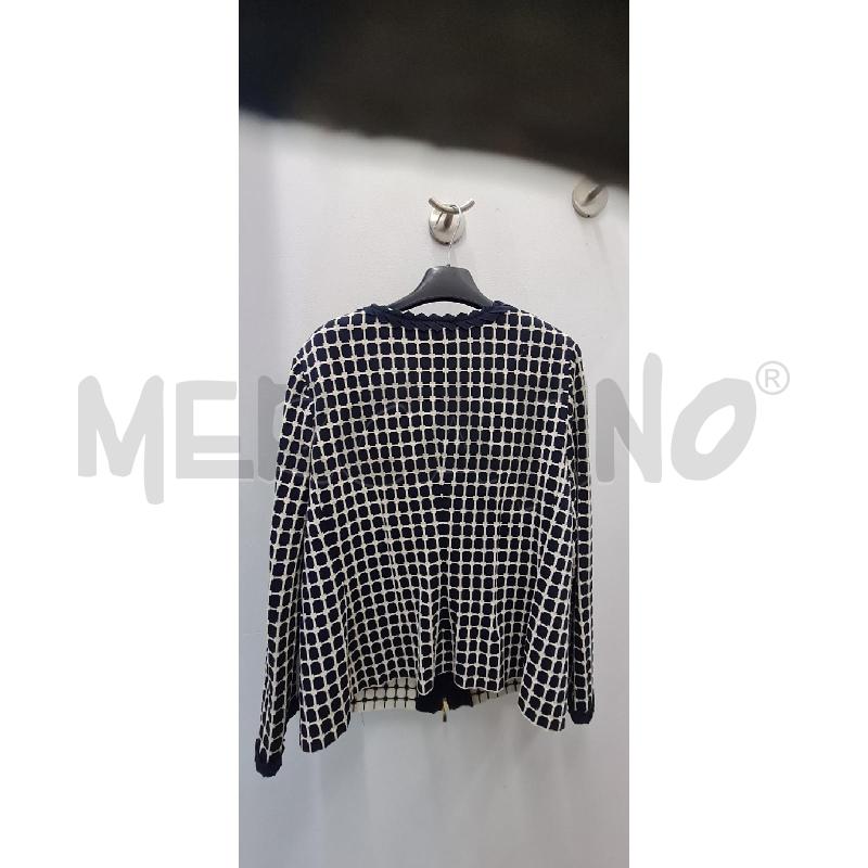 GIACCA DONNA LUISA SPAGNOLI BLU BIANCA | Mercatino dell'Usato Perugia 4
