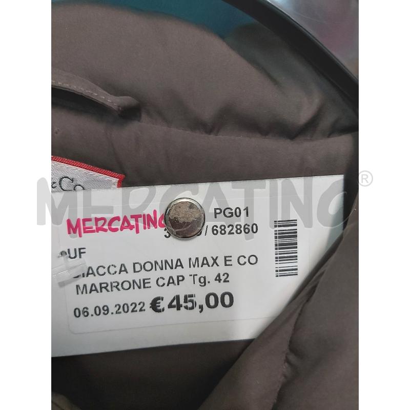 GIACCA DONNA MAX E CO MARRONE CAP | Mercatino dell'Usato Perugia 2