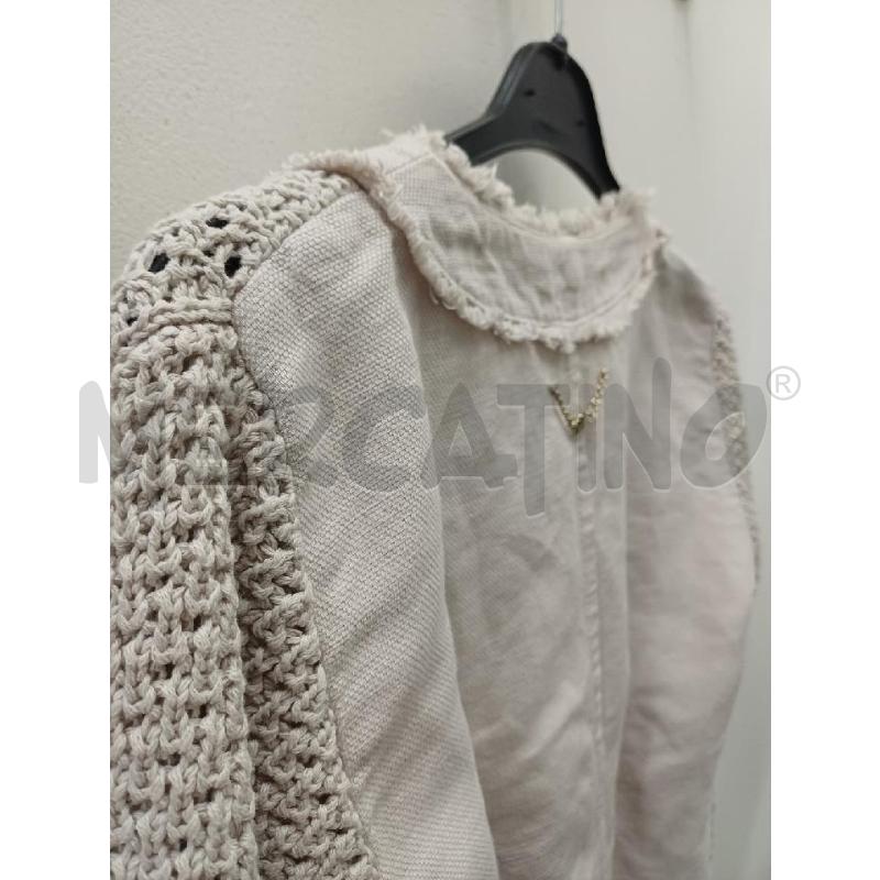 GIACCA DONNA TRUSSARDI BEIGE BOTTONI PIETRE | Mercatino dell'Usato Perugia 5