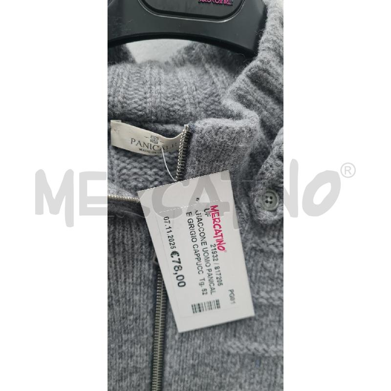 GIACCONE UOMO PANICALE GRIGIO CAPPUCCIO | Mercatino dell'Usato Perugia 2