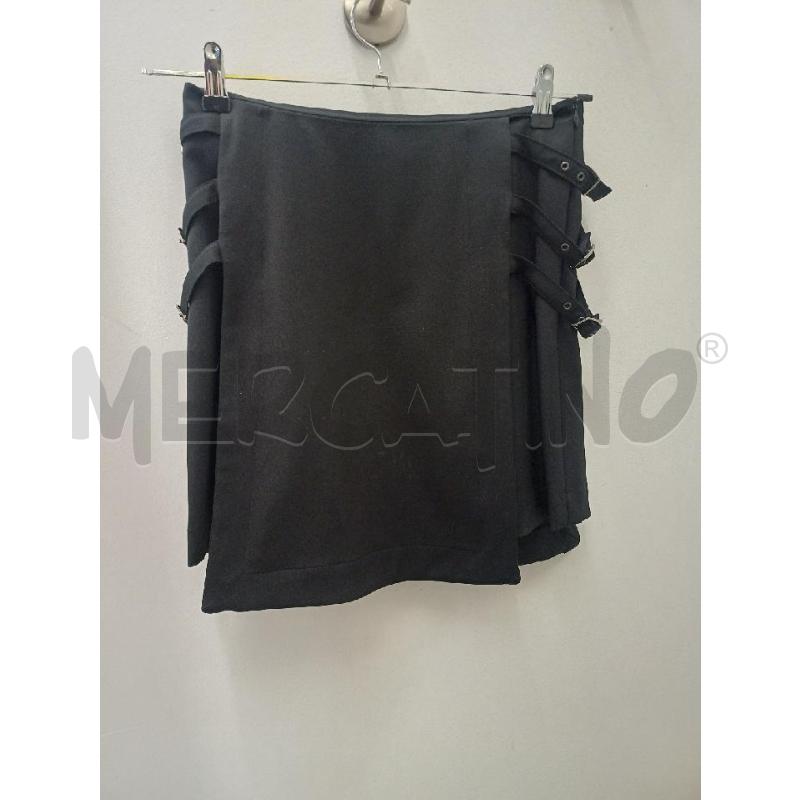GONNA ARMANI JEANS NERA FIBBIE LATERALI | Mercatino dell'Usato Perugia 1