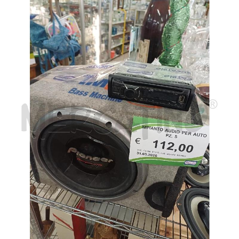 IMPIANTO AUDIO PER  AUTO PZ. 5  | Mercatino dell'Usato Perugia 1