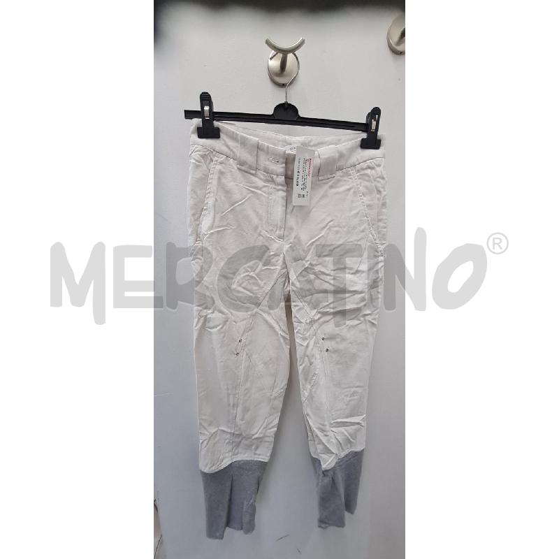 JEANS DONNA GUNEX BIANCHI FASCIA GRIGIA | Mercatino dell'Usato Perugia 1