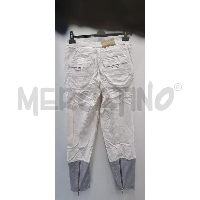JEANS DONNA GUNEX BIANCHI FASCIA GRIGIA | Mercatino dell'Usato Perugia 3