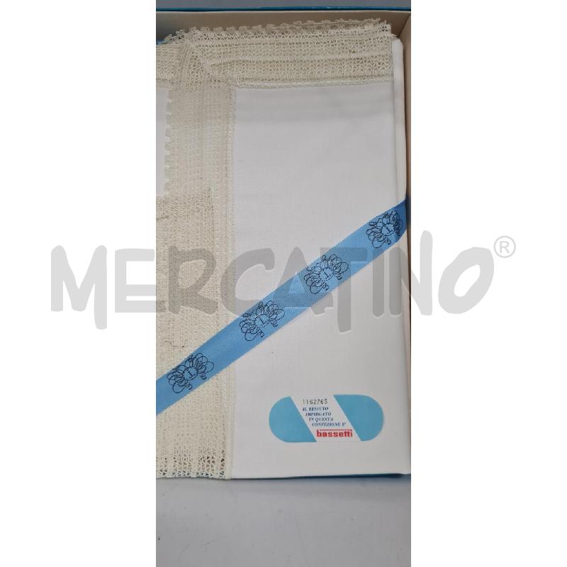LENZUOLO MATRIMONIALE +2FEDERE BASSETTI | Mercatino dell'Usato Perugia 2
