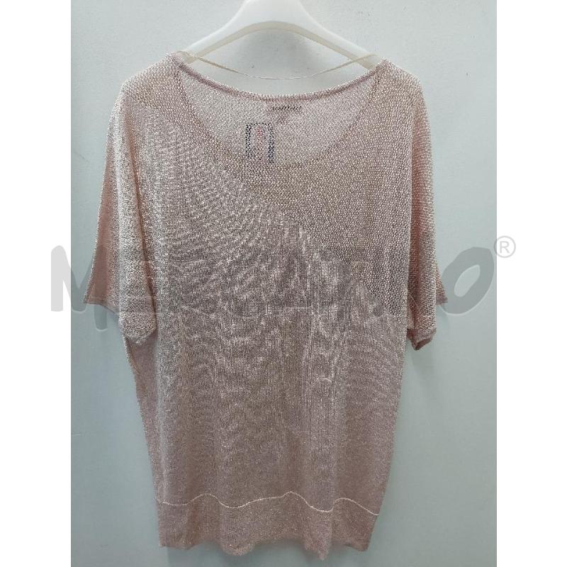 MAGLIA DONNA CALVIN KLEIN ROSA LUREX  SPALLA TRAFORATA | Mercatino dell'Usato Perugia 3