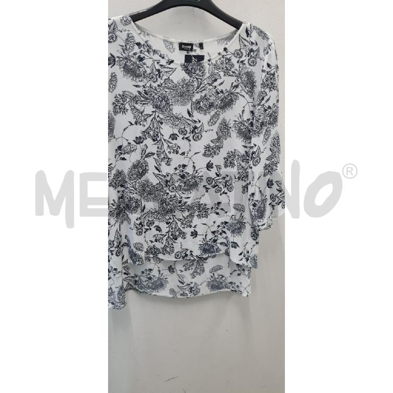 MAGLIA DONNA EMME MARELLA BIANCA BLU | Mercatino dell'Usato Perugia 1