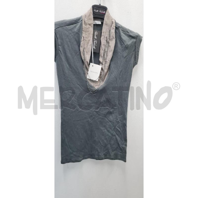 MAGLIA DONNA RIVAMONTI GRIGIA BEIGE | Mercatino dell'Usato Perugia 1