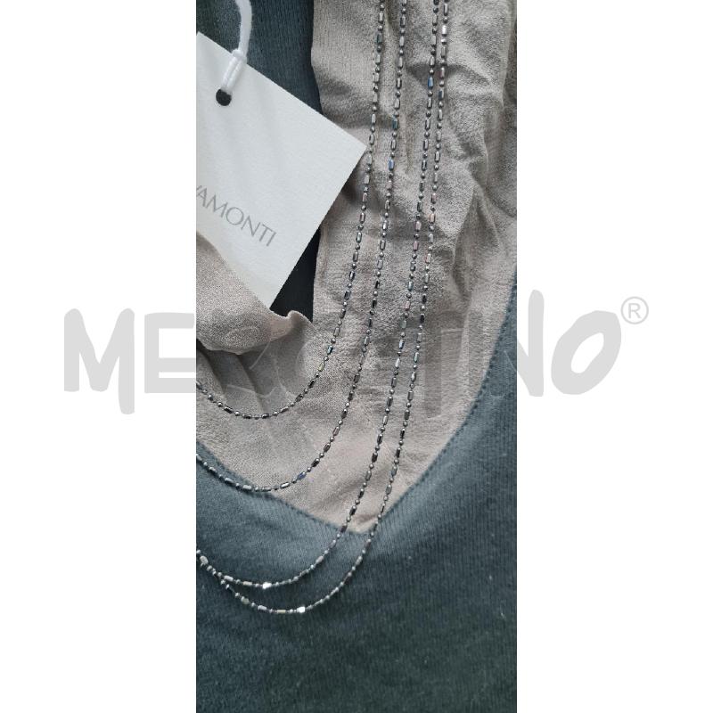 MAGLIA DONNA RIVAMONTI GRIGIA BEIGE | Mercatino dell'Usato Perugia 3
