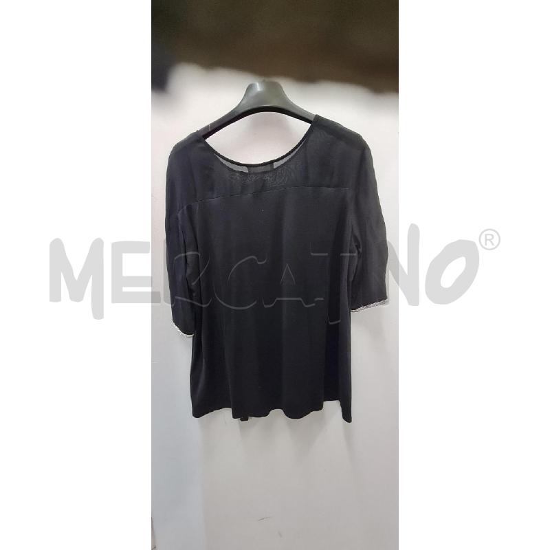 MAGLIA DONNA ROCCO RAGNI NERA  MONILI MANICA | Mercatino dell'Usato Perugia 4