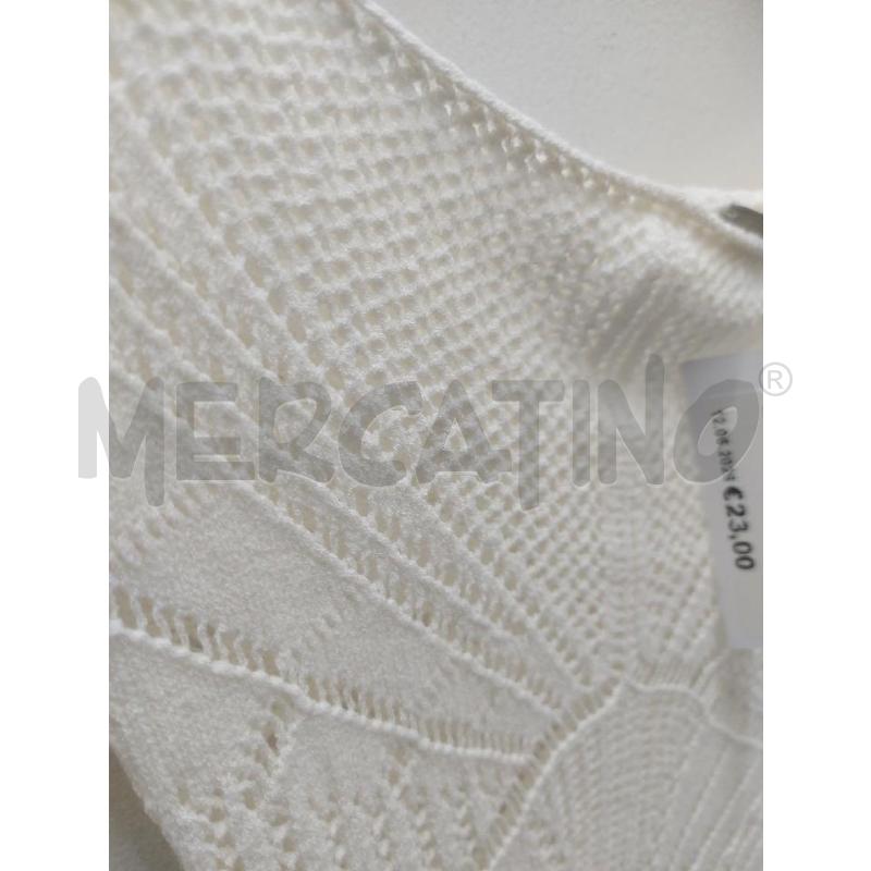 MAGLIA DONNA STEFANEL BIANCA FORELLATA | Mercatino dell'Usato Perugia 2