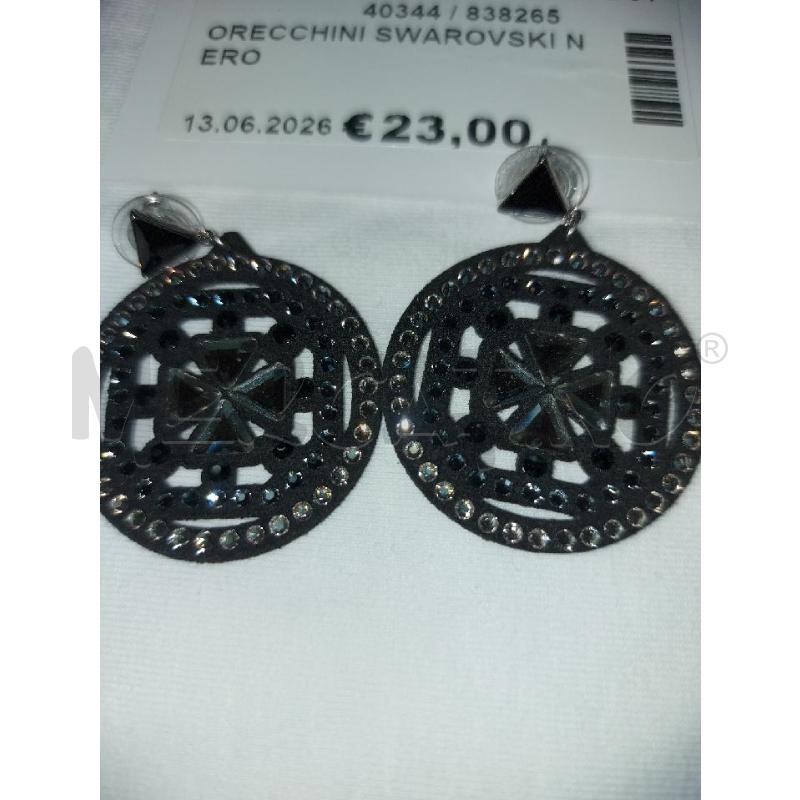 ORECCHINI SWAROVSKI NERO | Mercatino dell'Usato Perugia 2