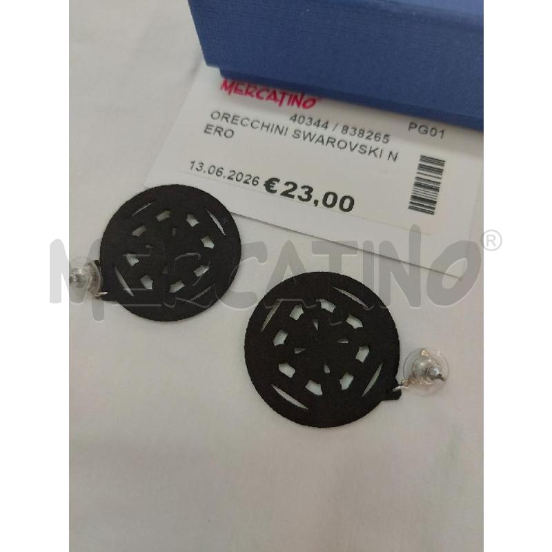 ORECCHINI SWAROVSKI NERO | Mercatino dell'Usato Perugia 3