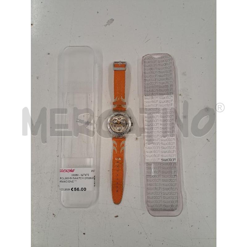 OROLOGIO SWATCH CRONO ARANCIONE*** | Mercatino dell'Usato Perugia 1