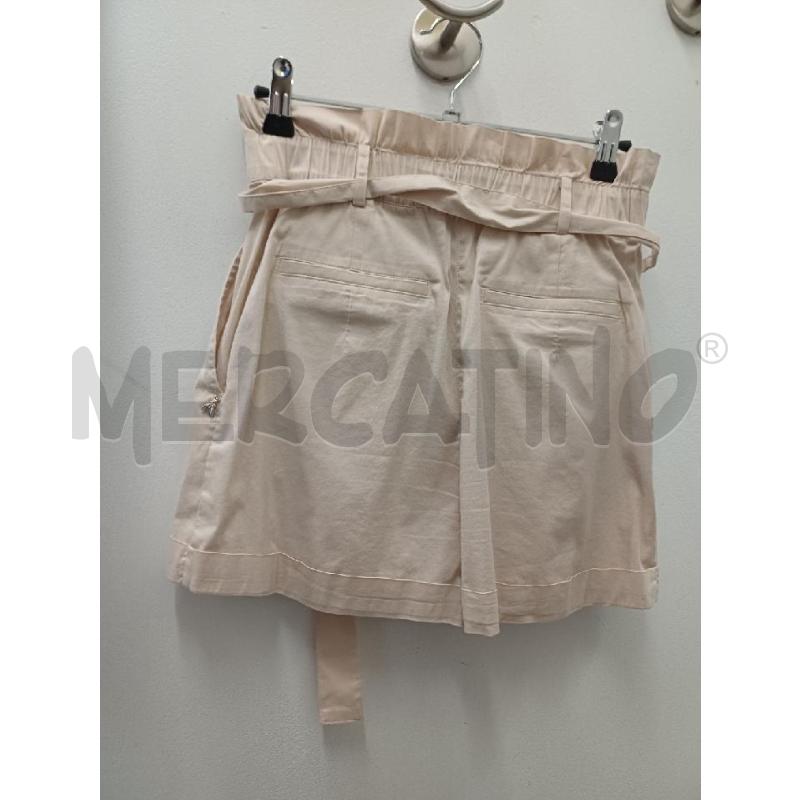 PANTALONCINO DONNA PATRIZIA PEPE BEIGE CINTURA | Mercatino dell'Usato Perugia 3