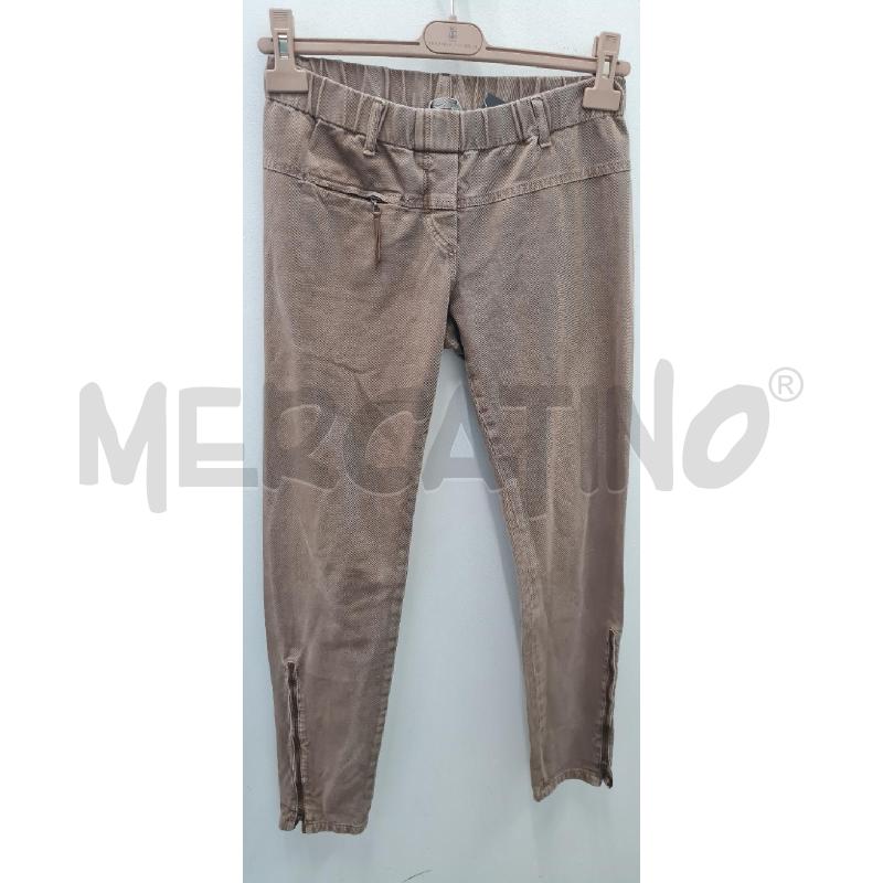 PANTALONE DONNA BRUNELLO CUCINELLI MARRONI | Mercatino dell'Usato Perugia 1
