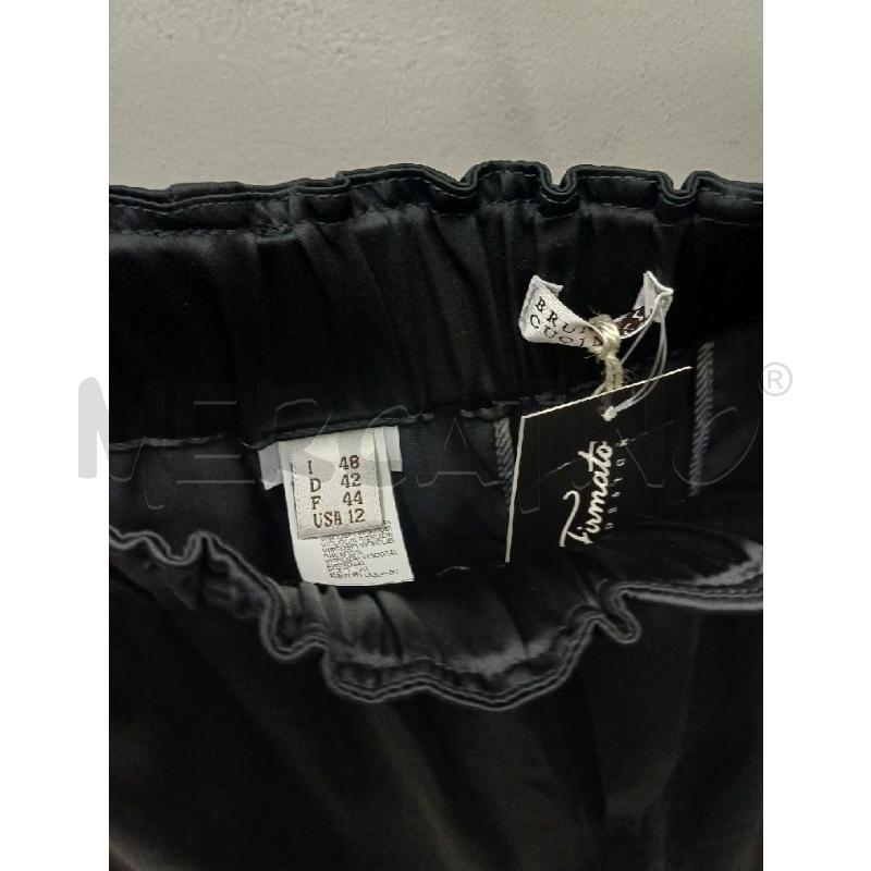 PANTALONE DONNA BRUNELLO CUCINELLI NERO DIFETTO | Mercatino dell'Usato Perugia 2