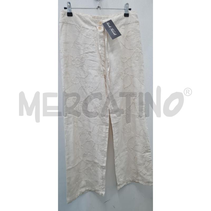 PANTALONE DONNA ETRO BIANCO RICAMI | Mercatino dell'Usato Perugia 1