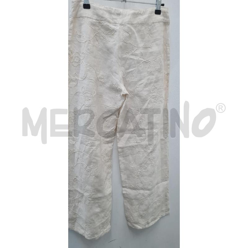 PANTALONE DONNA ETRO BIANCO RICAMI | Mercatino dell'Usato Perugia 2