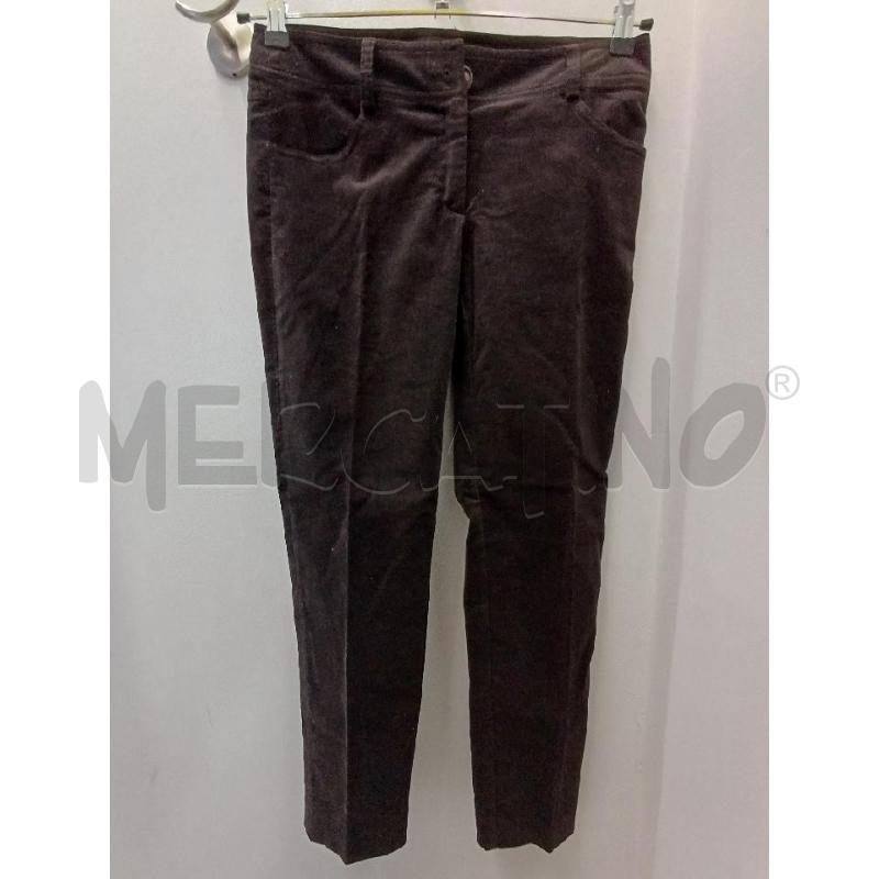 PANTALONE DONNA PENNYBLACK MARRONE VELLUTO | Mercatino dell'Usato Perugia 1