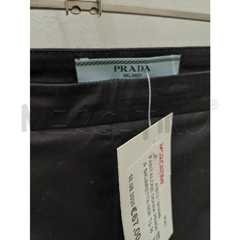 PANTALONE DONNA PRADA A SIGARETTA NERO | Mercatino dell'Usato Perugia 2