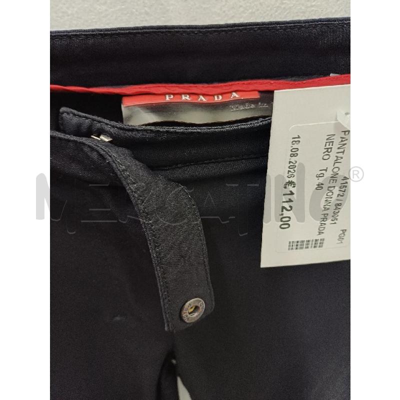 PANTALONE DONNA PRADA NERO  | Mercatino dell'Usato Perugia 2