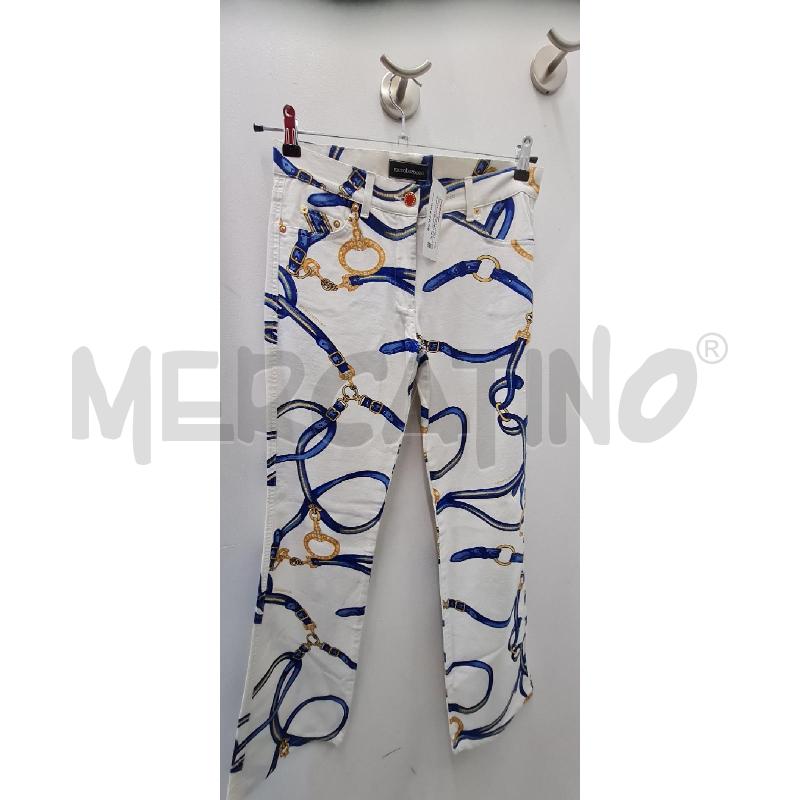 PANTALONE DONNA ROCCOBAROCCO BIANCHI  | Mercatino dell'Usato Perugia 1