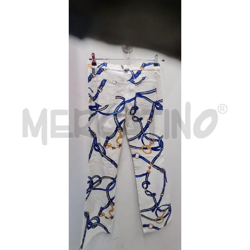 PANTALONE DONNA ROCCOBAROCCO BIANCHI  | Mercatino dell'Usato Perugia 4