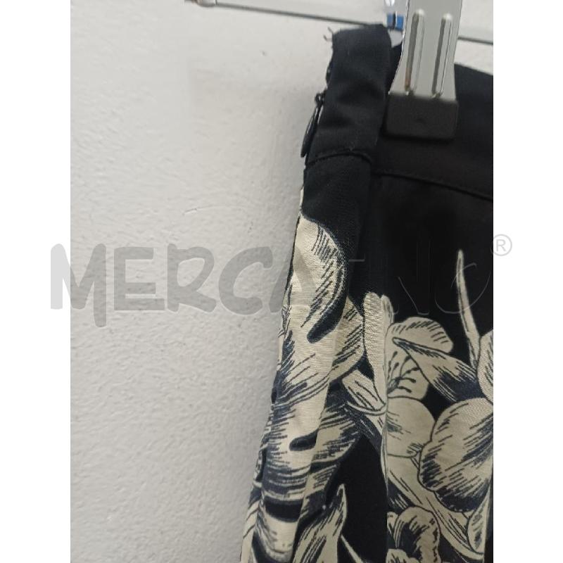 PANTALONE DONNA TWIN SET NERO FOGLIE BEIGE | Mercatino dell'Usato Perugia 3