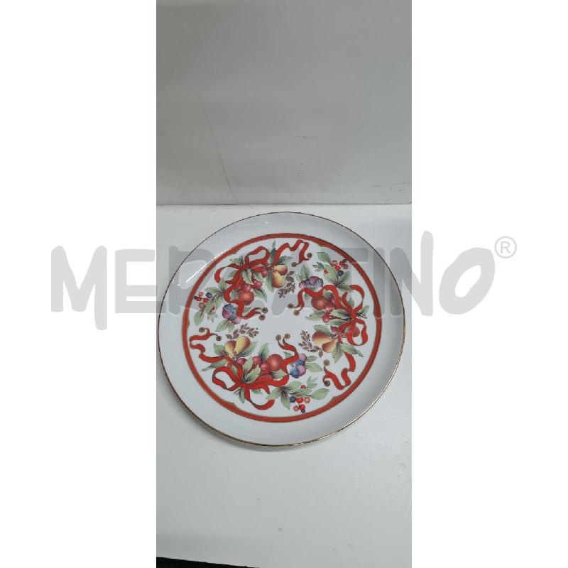PIATTO LIMOGES FIOCCHI ROSSI | Mercatino dell'Usato Perugia 1