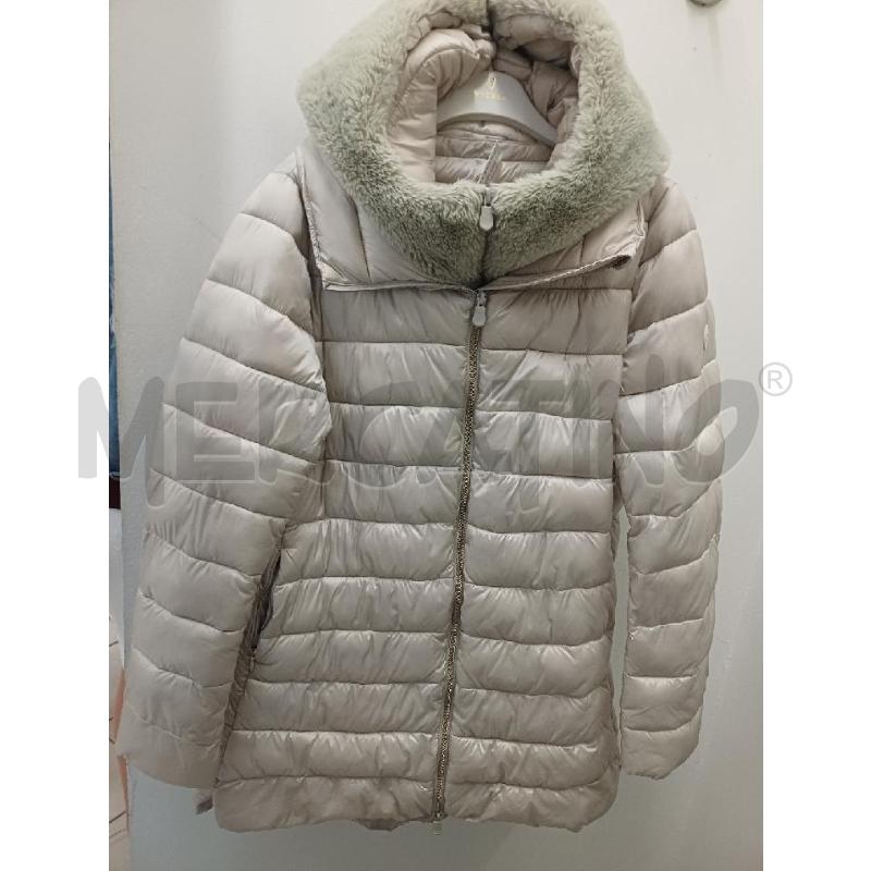 PIUMINO DONNA SAVE THE DUCK  BEIGE PELLICCIA REMOVIBILE | Mercatino dell'Usato Perugia 1