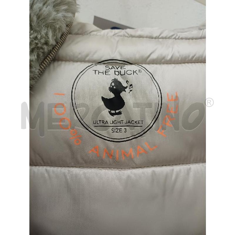 PIUMINO DONNA SAVE THE DUCK  BEIGE PELLICCIA REMOVIBILE | Mercatino dell'Usato Perugia 4