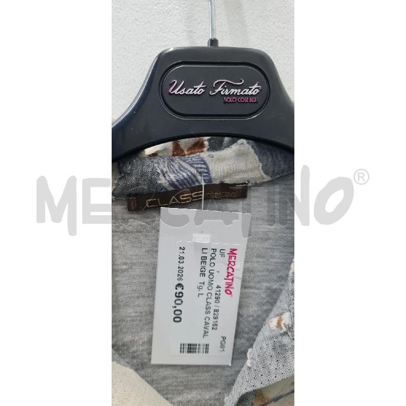 POLO UOMO CLASS CAVALLI BEIGE | Mercatino dell'Usato Perugia 3