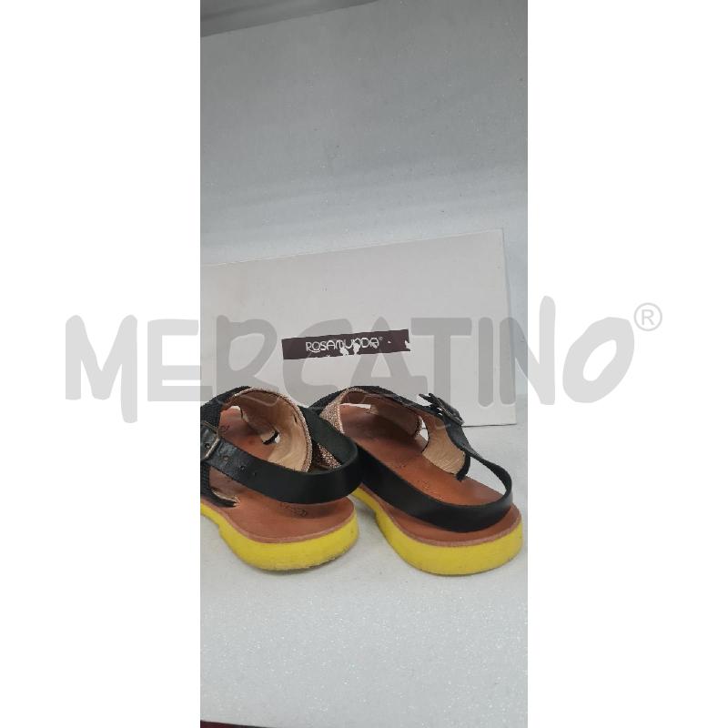 SANDALI DONNA ROSAMUNDA NERE BEIGE SC. | Mercatino dell'Usato Perugia 3