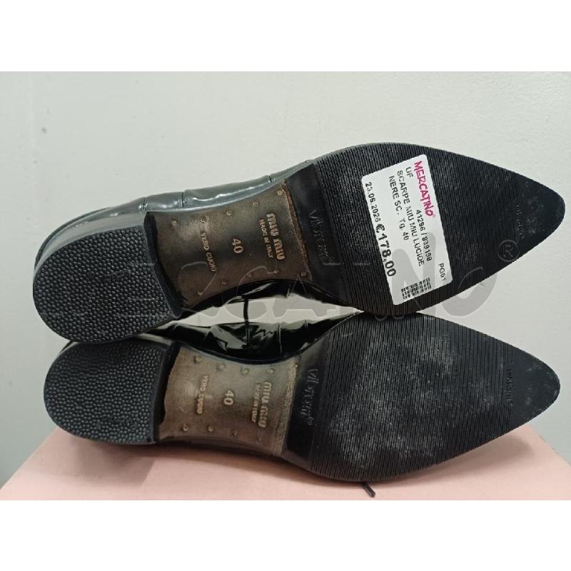 SCARPE MIU MIU LUCIDE NERE SC. | Mercatino dell'Usato Perugia 3