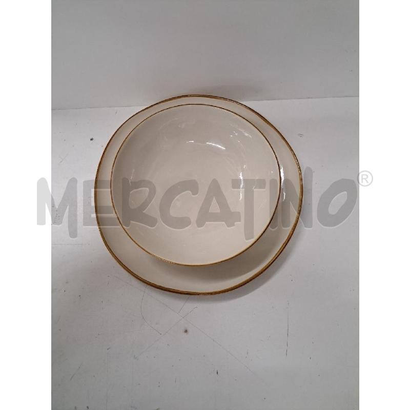 SERVIZIO PIATTI ROSE E TULIPANI BEIGE PZ.12 | Mercatino dell'Usato Perugia 5