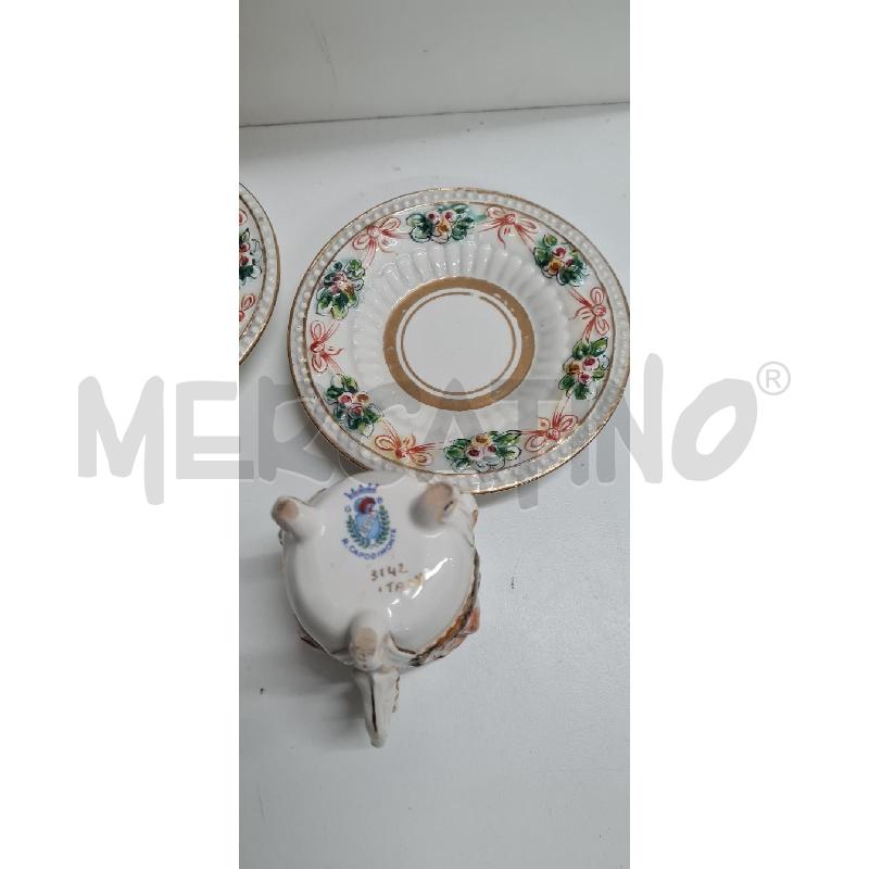 TAZZINE PZ 2 INTERNO DORATO + PIATTINI | Mercatino dell'Usato Perugia 3