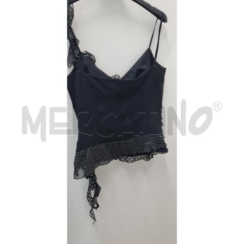 TOP LUISA SPAGNOLI NERO PALLINI | Mercatino dell'Usato Perugia 2