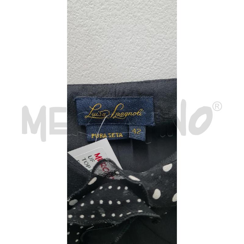 TOP LUISA SPAGNOLI NERO PALLINI | Mercatino dell'Usato Perugia 3
