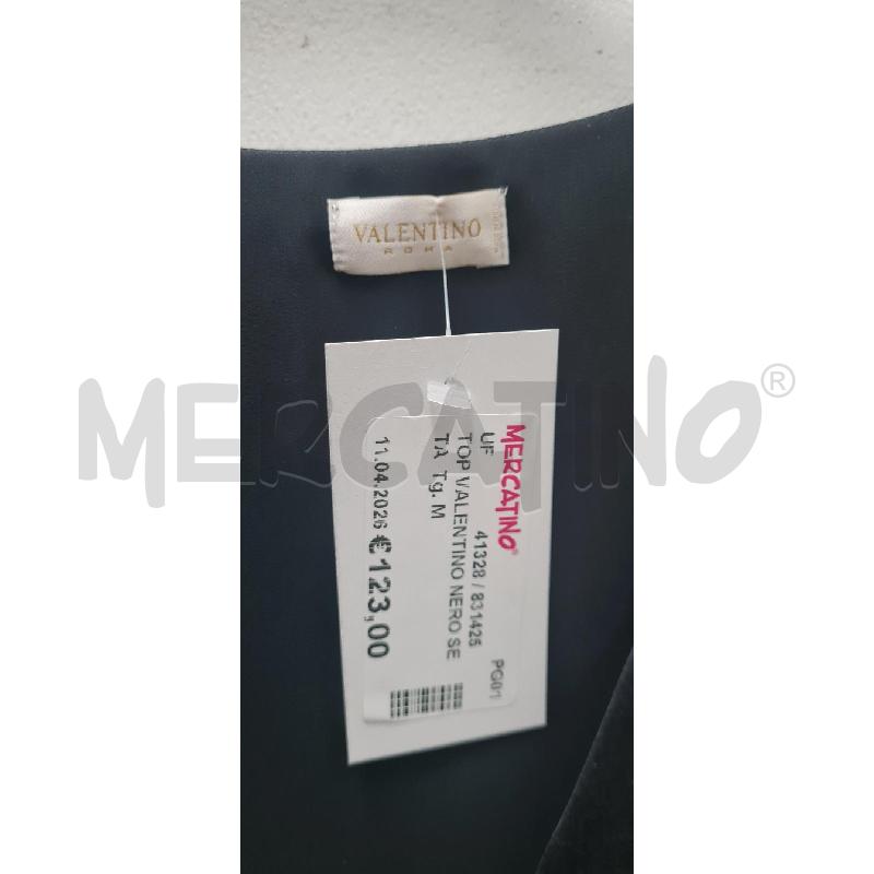 TOP VALENTINO NERO SETA | Mercatino dell'Usato Perugia 2