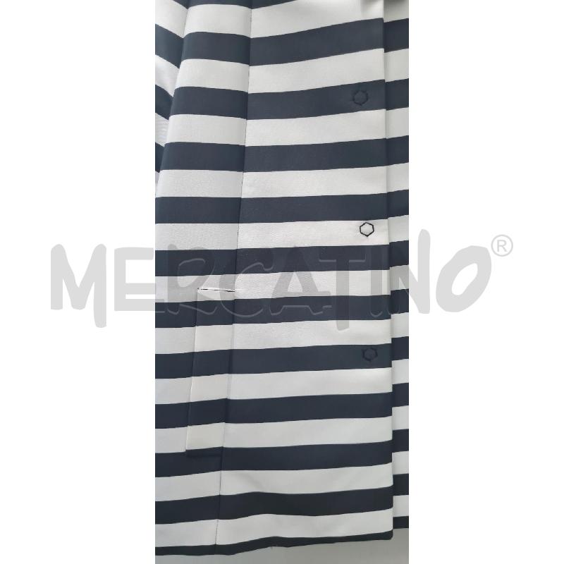 TRENCH DONNA GRIGIOMBRA RIGHE BIANCHE NERE | Mercatino dell'Usato Perugia 3