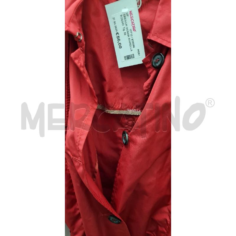 TRENCH DONNA MARELLA ROSSO | Mercatino dell'Usato Perugia 4