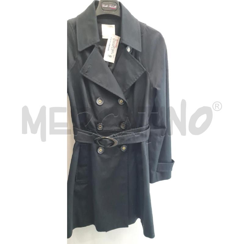 TRENCH DONNA PINKO NERO CINTURA | Mercatino dell'Usato Perugia 1