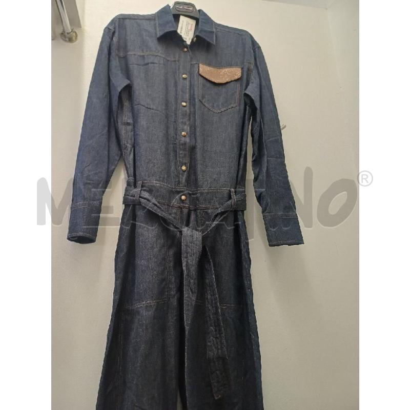 TUTA DONNA BRUNELLO CUCINELLI EFFETTO DENIM BLU SCURO | Mercatino dell'Usato Perugia 1